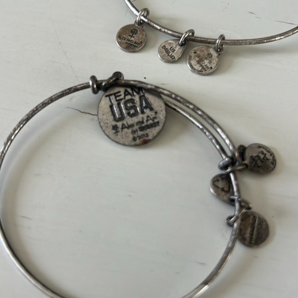 Lot of 4 Alex and Ani Bracelets Dragonfly Team USA Healing Love Arrow Feather‎ - Picture 4 of 7